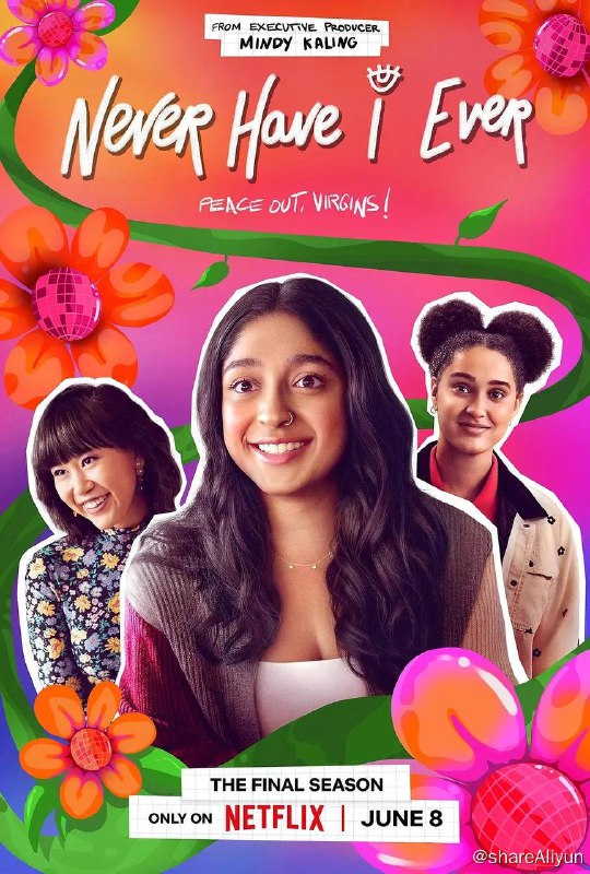 名称：好想做一次 Never Have I Ever （4 季全）描述：不要因为无聊点开这部剧，因为它很可能一集一集把你熬成真爱粉，少有的一季比一季好看的剧