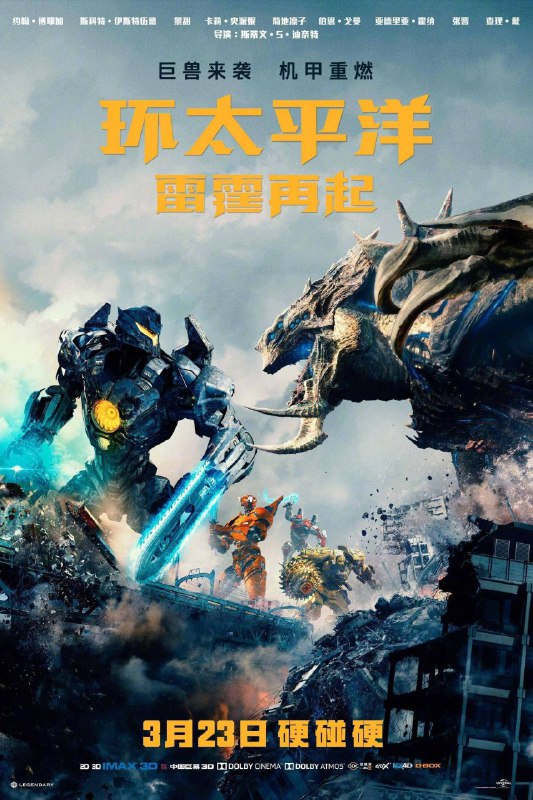 名称：环太平洋：雷霆再起 4k 120帧描述：故事发生在距离前作战乱结束十年之后的2035年