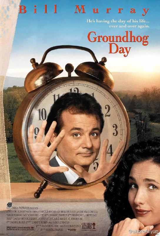 名称：土拨鼠之日4k（豆瓣：8.6）描述：菲尔（Bill Murray饰）是个气象播报员，每天除了在摄像机前给观众做风趣幽默的天气预报外，每年的2月2日他还要前往一个名为普苏塔尼的边境小镇，报导当地的土拨鼠日庆典