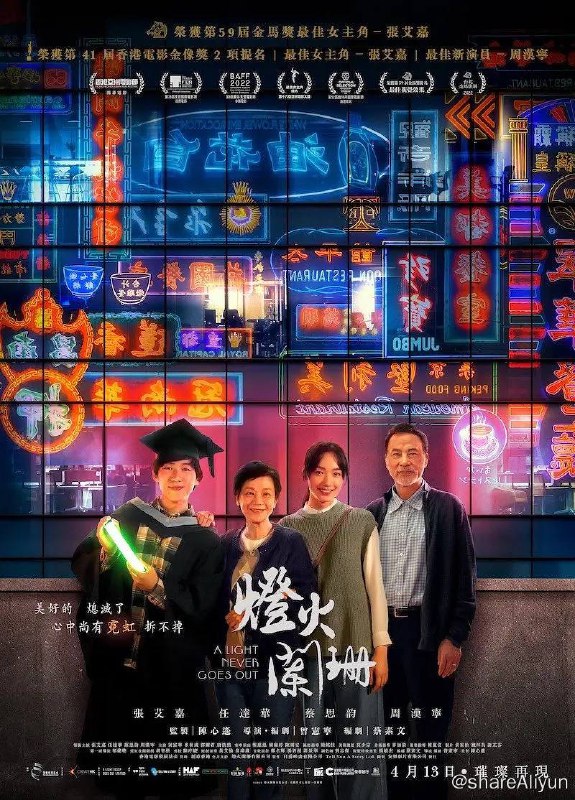 名称：灯火阑珊 (2023) 港片 国粤双语描述：该片讲述了为圆霓虹灯师傅亡夫重造神秘灯牌的遗愿，生无可恋的中年寡妇跟马虎的双失少年学造霓虹
