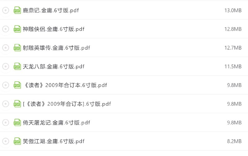 名称：6寸kindle电子书pdf版合集描述：自己收藏的kindle pdf版书籍，超900本链接：