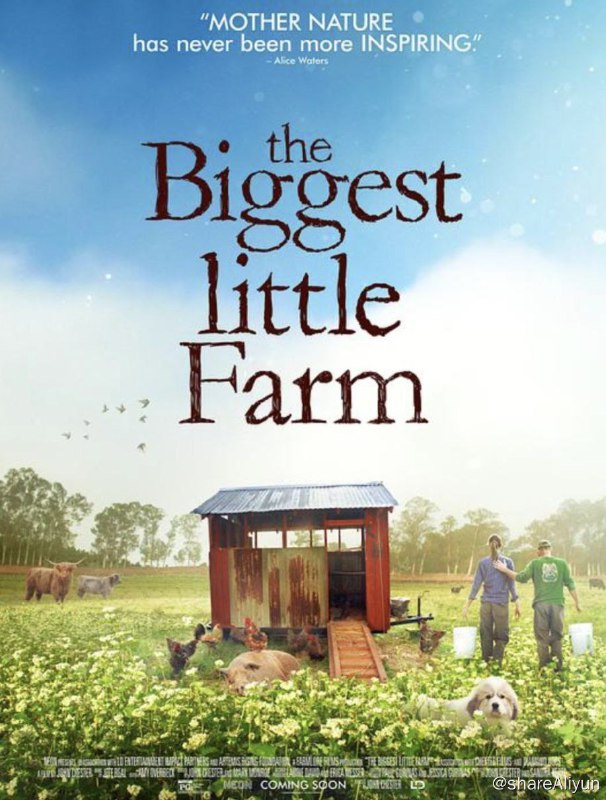 名称：最大的小小农场 (2018) 1080P BluRay 中字内嵌字幕描述：只为了坚持对爱狗的承诺，约翰与茉莉这对疯狂夫妻索性来去乡下开农场！本片历时十年追踪，跟着这两位疯狂的梦想家和他们的爱狗，远赴乡间打造出与自然和谐共存，物种多样的开心农场
