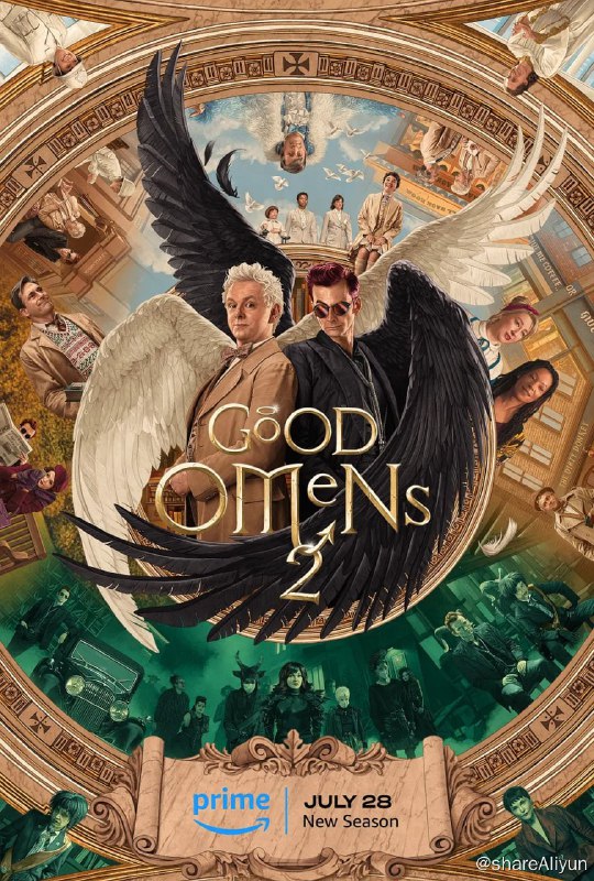 名称：好兆头 Good Omens S01-S02 AMZN 2160p HDR 外挂双语 (衣柜字幕组) 【刮削】描述：第二季的谜团将带观众从世界起初去到圣经时代，从维多利亚时代爱丁堡的盗墓去到20世纪40年代英国的闪电战，一直来到现代