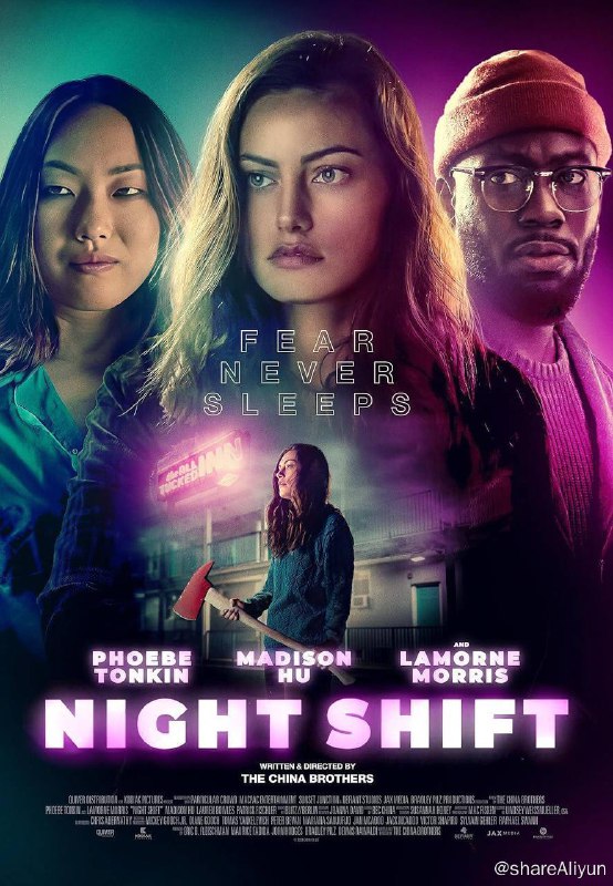 名称：夜班惊魂 2024 最新美国恐怖片描述：年轻女子Gwen Taylor开始在一家偏僻的汽车旅馆值里夜班，随着夜幕降临她慢慢察觉到那个曾经纠缠过他的危险人物正在悄悄接近她，而同时在黑夜中的旅馆却同时发生了诡异可怕的事情，这让Gwen意识到她正遭受着双重的危险，而每一个危险都是致命的