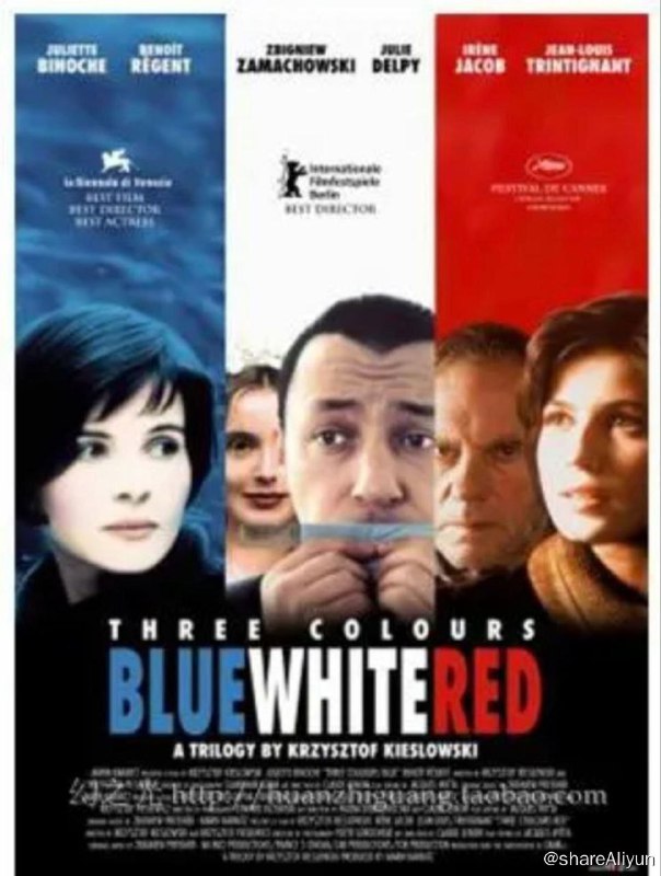 名称：蓝白红三部曲 4K UHD 中字外挂/内嵌字幕描述：这么多年来，朱莉（朱丽叶·比诺什 Juliette Binoche饰）一直默默支持丈夫的创作事业，照顾5岁的孩子，平静的生活由一场车祸打破