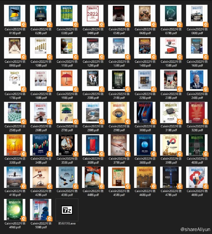 名称：财新周刊 2022 共50期PDF描述：财新周刊 2022 共50期PDF链接：