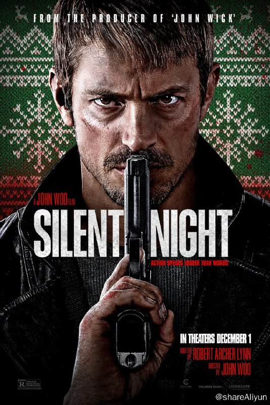 名称：静夜厮杀 Silent Night (2023) 2160P 吴宇森新片全片0对白一爽到底描述：吉姆·哥德洛克（乔尔·金纳曼 Joel Kinnaman 饰）一家三口原本过着平凡幸福的生活，谁知在一个晴朗的日子里，两伙黑帮的街头火并彻底打碎了他们的幸福