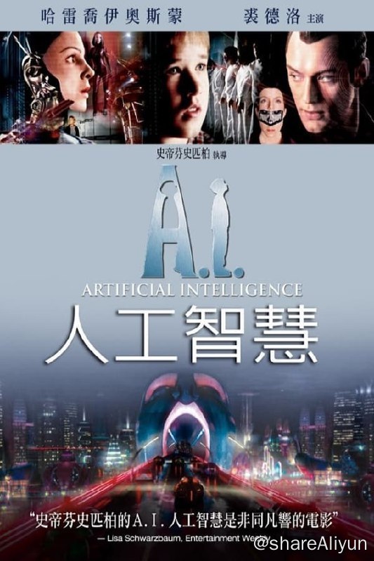 名称：人工智能(2001)  REMUX 外挂中字描述：21世纪中期，由于气候变暖，南北两极冰盖的融化，地球上很多城市都被淹没在了一片汪洋之中