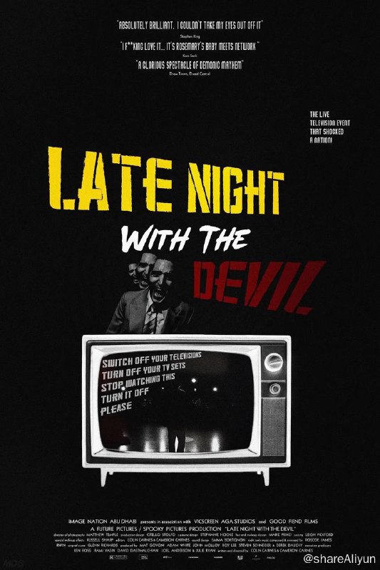 名称：魔鬼深夜秀 (2023) 4K 高码率 外挂双语 【恐怖惊悚片】描述：1977年，一个深夜的电视节目，准备直播招魂，却错误的把恶魔召唤到现场