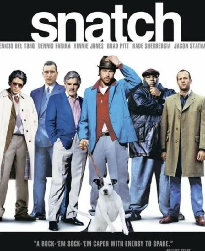 名称：偷拐抢骗(2000) 4K UHD描述：土耳其是一位黑市拳击的经理人，土耳其不得不选择在黑帮老大布莱克·托普与吉塞人之间周旋，来获得生机