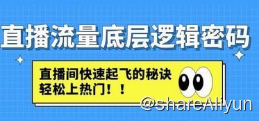 名称：直播流量底层逻辑密码：直播间快速起飞的秘诀，轻松上热门描述：直播流量的底层逻辑密码:直播间快速起飞的秘密，容易走红