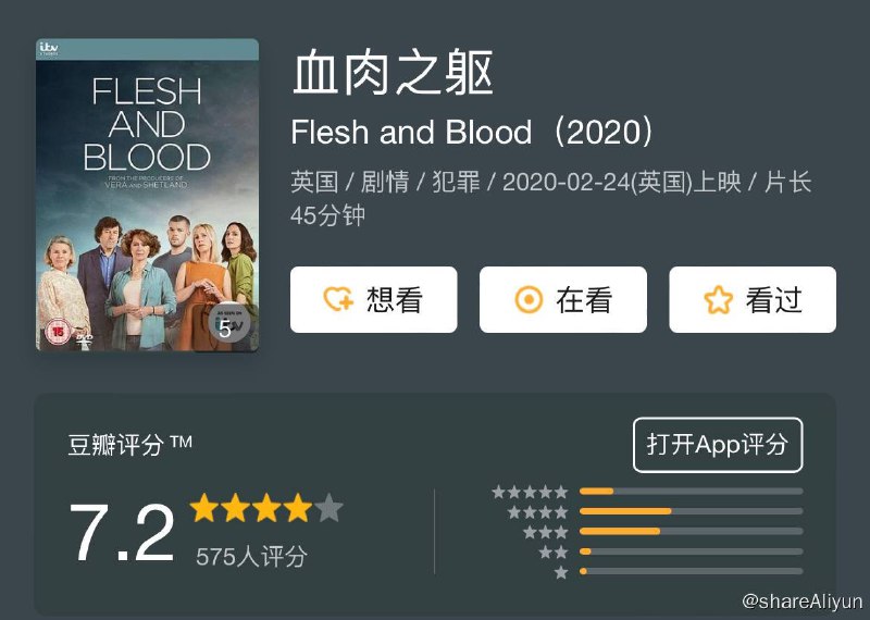 名称：血肉之躯 Flesh.and.Bone S01描述：艾美达·斯丹顿([维拉·德雷克])、弗兰西丝卡·安妮丝(《战火家园》)、拉塞尔·托维(《寻》)、斯蒂芬·瑞([哭泣的游戏])将主演ITV家庭剧《血肉之躯》(Flesh and Blood，暂译)