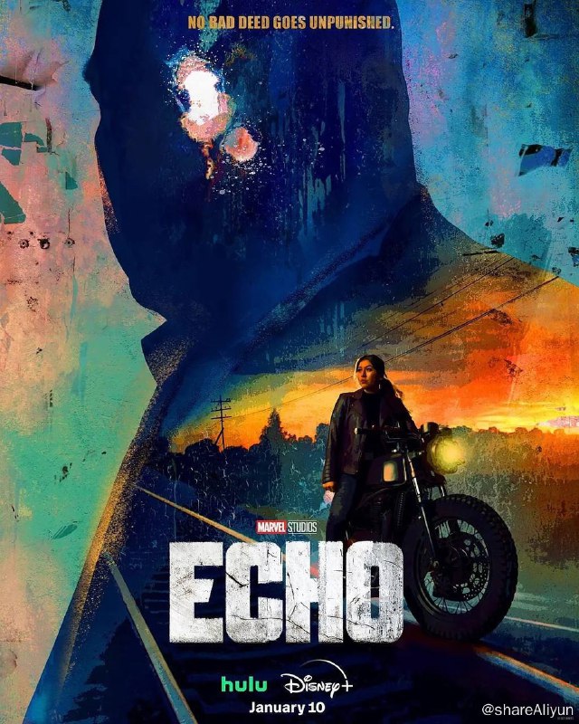 名称：回声Echo（2024）杜比视界 内附【鹰眼】剧集描述：《鹰眼》剧集计划推出衍生剧！漫画中的「回声」拥有过“浪人”称号，也与夜魔侠和反派金并有很多关联