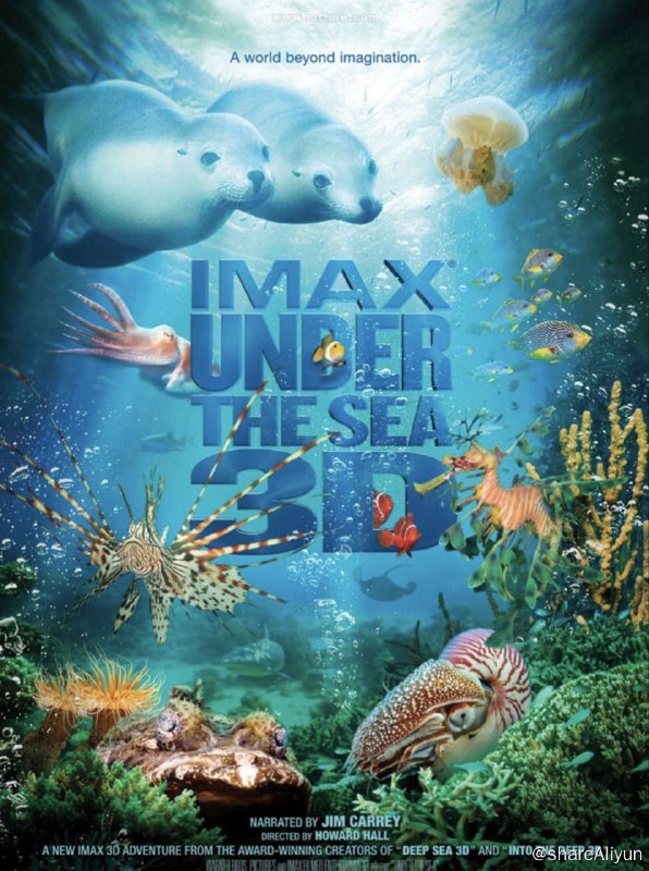 名称：海底世界(2009) 1080P 中英外挂字幕描述：首部IMAX海下立体电影，为拍摄此片，水下摄影师携带重达近4吨的专用装备，下潜到了南澳大利亚和巴布亚新几内亚以及印度洋海域，历时110天、潜水350小时，首次成功采用IMAX 3D 摄影机在水下进行冒险拍摄