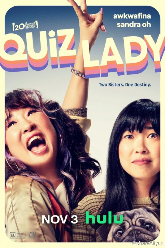 名称：猜谜女士 / 常识女王 Quiz Lady (2023) 2160p HDR&DV 外挂双语 【最新喜剧】【刮削】描述：聪明女子Anne（奥卡菲娜 饰）沉迷于知名问答节目《Can' t Stop Quiz》，而如今她不得不与关系疏远、人生一团糟的姐姐Jenny（吴珊卓 饰）重逢，因为两人的妈妈欠下赌债，她们必须联手凑钱