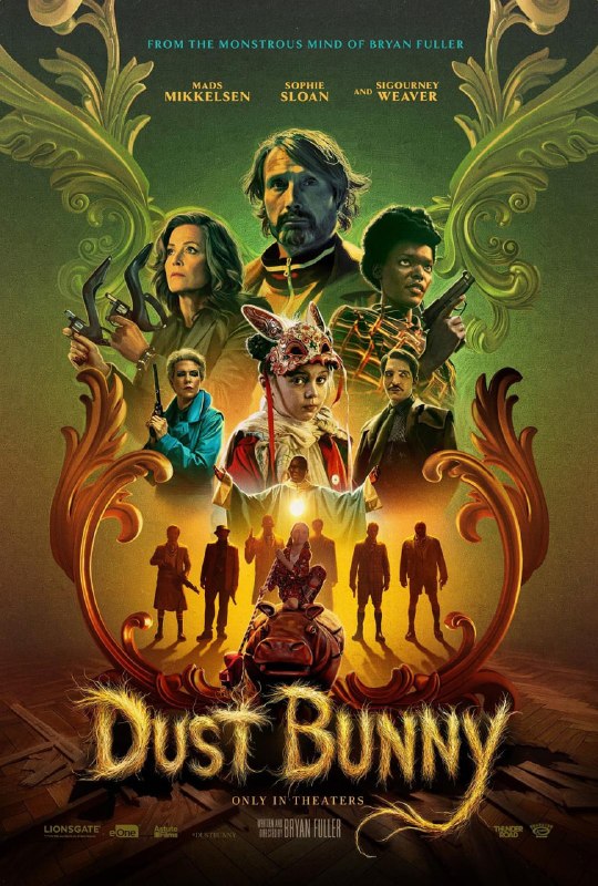 名称：尘兔 Dust Bunny (2025)描述：小女孩奥萝拉深信，家中的地板下潜伏着一只吃掉她全家的神秘怪物