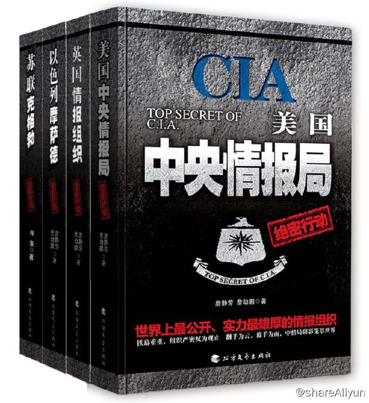 名称：世界四大情报组织系列描述：世界四大情报组织：美国中央情报局绝，英国情报组织，以色列摩萨德，苏联克格勃本书这是一部纪实文学作品，包括《窃听风云》《无极较量》《超级潜伏》《绝美谋杀》四本书