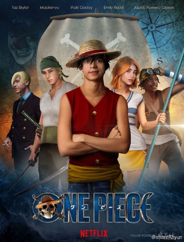 名称：海贼王真人版2023描述：Netflix《航海王》（海賊王、ONE PIECE）真人版於8月31日上線啦！一部被評為日本史上最經典的少年漫畫由尾田榮一郎創作，自1997年在雜誌《週刊少年 Jump》連載，至今仍是人氣榜第一名，更在30多個國家有翻譯版本發行