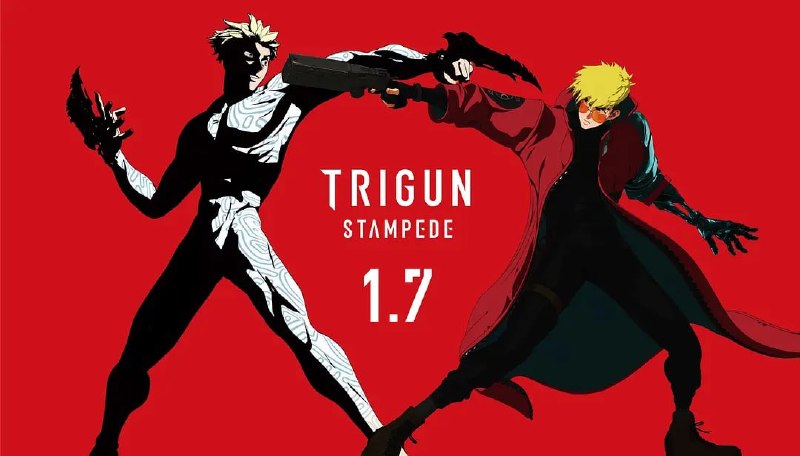名称：枪神 史丹比特 TRIGUN STAMPEDE (2023)描述：故事从老鸟记者罗伯特、菜鸟记者梅丽鲁·斯菲与威席·史丹比特相遇并同行展开冒险的故事开始说起，尽管威席脸上总是挂着轻浮的微笑，但是在微笑的背后，威席努力隐藏着内心巨大的伤痛，随着故事一点一点的解开，秘密也将逐渐展现在观众面前