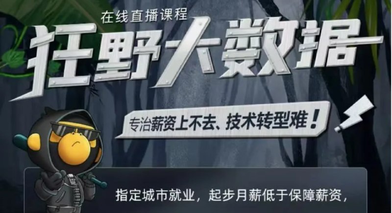 名称：【黑马程序员】大数据直播课 - 狂野大数据 02期描述：聚集多位Apache 社区贡献者及大厂技术讲师，联合推出行业重磅Python大数据
