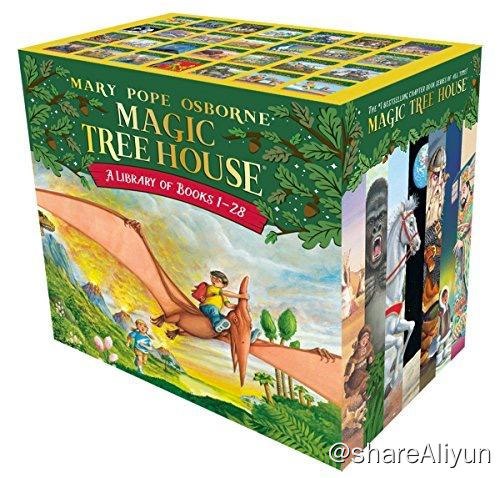 名称：Magic Tree House 神奇树屋01-55（MOBI+PDF+MP3）描述：《神奇树屋》（英语：Magic Tree House）为美国儿童作家玛丽·波·奥斯本所写的学习性冒险故事，中国大陆翻译版本（亦译作《神奇树屋系列》）于2010年4月由湖北少儿出版社出版，台湾翻译版本则由小天下出版
