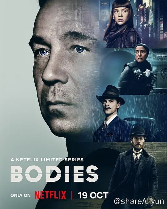 名称：尸体 Bodies (2023) 8集完结 中字描述：《搜索尸间线》是一部情节曲折的犯罪题材剧集，改编自司·斯潘塞别出心裁的图画小说