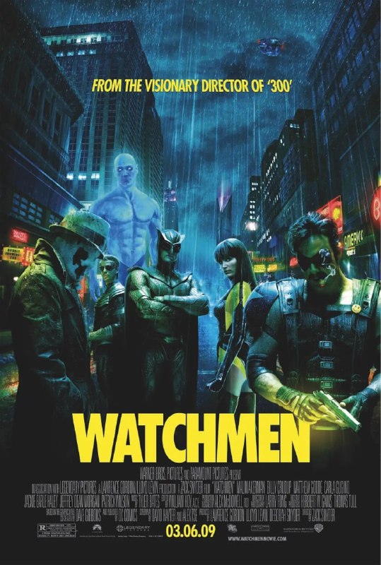 名称：守望者 Watchmen (2009)描述：由于邪恶势力肆意蔓延，一群具有超群实力的正义之士挺身而出，他们戴着面具，身着奇装异服，与各种坏蛋展开较量