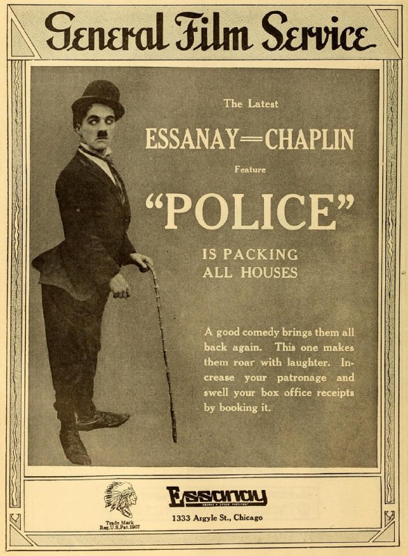 名称：警察 Police (1916)描述：查理获释后立刻被一名假牧师骗了