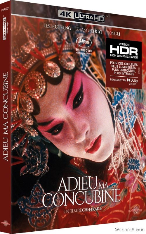 名称：《霸王别姬》4K原盘REMUX [杜比视界] [内封简英双字]描述：霸王别姬的剧情简介 · · · · · ·  段小楼（张丰毅）与程蝶衣（张国荣）是一对打小一起长大的师兄弟，两人一个演生，一个饰旦，一向配合天衣无缝，尤其一出《霸王别姬》，更是誉满京城，为此，两人约定合演一辈子《霸王别姬》