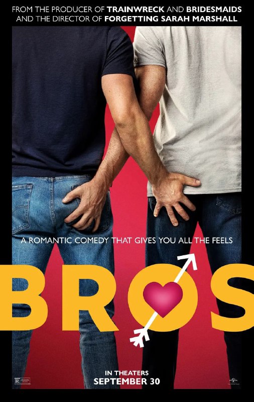 名称：哥们儿 Bros描述：同志喜剧很少能做到既好笑又走心还性感的，“哥们儿”算是意外之喜