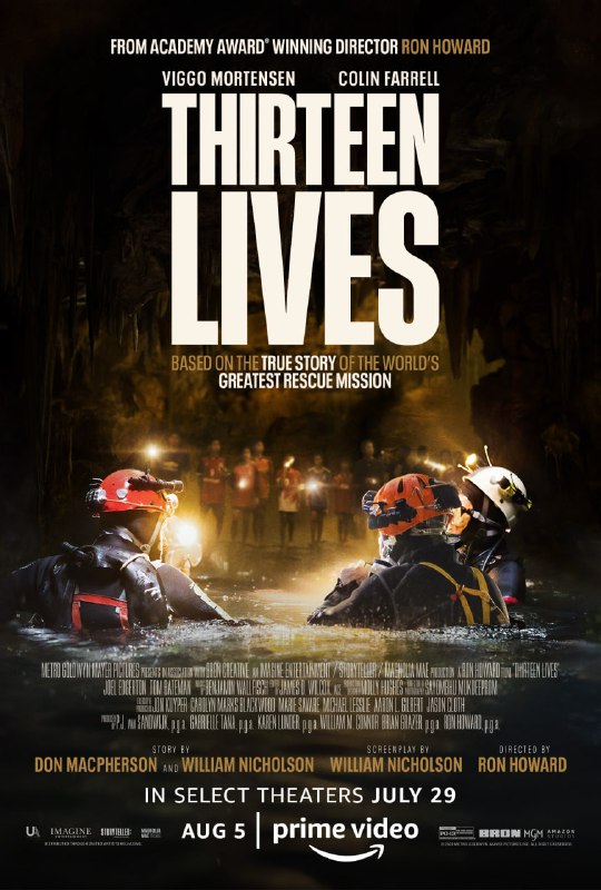 名称：十三条命 Thirteen Lives (2022) 真实故事改编,超惊险水下救援!  中英双字硬字幕描述：改编自2018年泰国洞穴救援事件，讲述在泰国清莱省一个被洪水淹没的洞穴中，营救多名野猪足球队队员和教练的故事