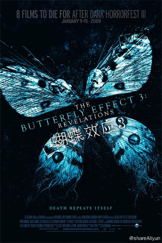 名称：蝴蝶效应3：启示 (2009) 【易和谐 勿改名】描述：主人公在高中时曾经交过一个女朋友，然而不幸的是，女友后来却离奇死亡，没人知道当时到底发生了什么