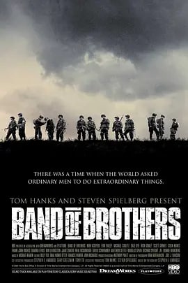 名称：兄弟连 Band of Brothers (2001) 蓝光 1080P 中字描述：本片根据美国101陆军空降师部队E连的真实事迹改编，并荣获2002年艾美奖最佳表演、最佳导演、最佳迷你剧集、最佳剪辑、最佳混音、最佳声效等六项大奖