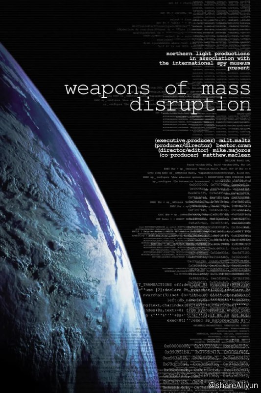 名称：大规模杀伤武器 (2011) 1080描述：现如今各种各样的网络以及互联网已经成为我们日常生活非常依赖且必不可少的工具，它为我们带来巨大的便利，却也隐藏着巨大的危险