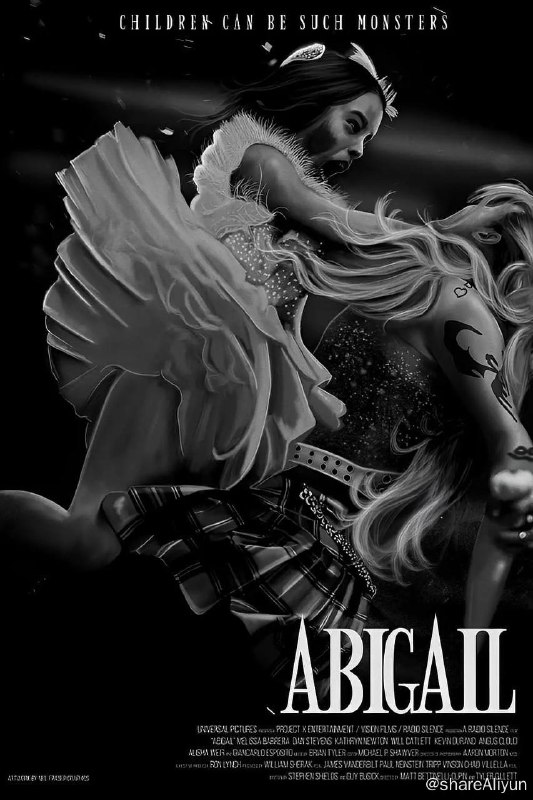 名称：噬血芭蕾 Abigail (2024) 4K HDR10+ 外挂特效双语【恐怖惊悚片】描述：一群业余罪犯绑架了势力强大的黑帮老大的12岁芭蕾舞者女儿阿比盖尔（阿丽莎·威尔 Alisha Weir 饰），只要他们在一栋与世隔绝的豪宅里看守这个小女孩一个晚上，就能得到五千万美元的赎金
