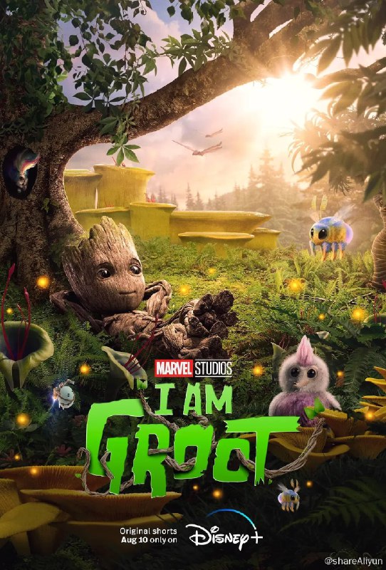 名称：I Am Groot S01描述：《I Am Groot S01》是一部令人期待的电视动画系列，以漫威宇宙中的知名角色“格鲁特”为主角