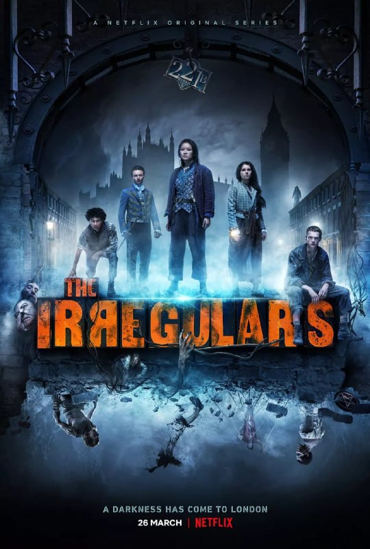 名称：非正规军 The Irregulars (2021)描述：以维多利亚时代的伦敦为背景，讲述了一群陷入困境的街头少年被人操纵，为阴险的华生医生及其神秘的商业伙伴(难以捉摸的夏洛克·福尔摩斯)破案的故事