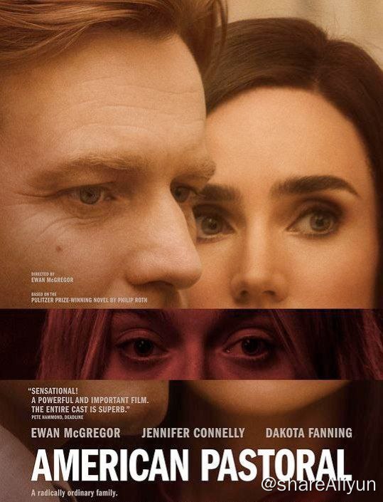 名称：美国牧歌 (2016) 4K HDR 中英外挂字幕描述：影片改编自菲利普·罗斯的《美国三部曲：美国牧歌》，讲述了一个生活看似完美的犹太企业家塞莫尔·利沃夫因女儿在反越战浪潮中的恐怖主义行为而遭遇毁灭的故事
