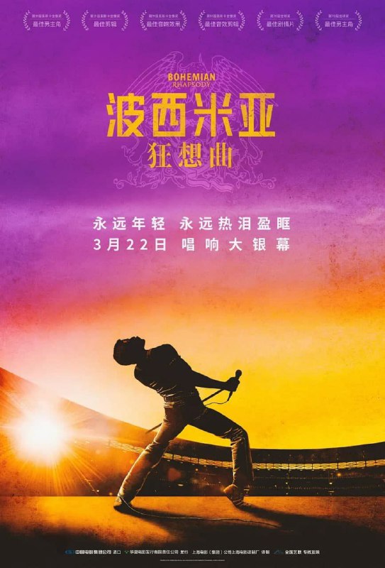 名称：波西米亚狂想曲 (2018)  4K描述：本片是对皇后乐队、传奇主唱弗雷迪·莫库里以及他们音乐的回顾