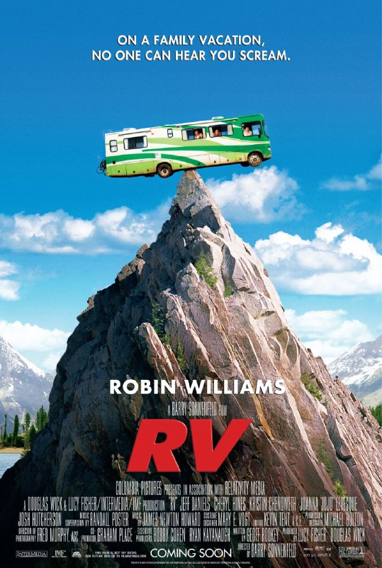 名称：房车之旅 RV (2006)描述：鲍勃（罗宾·威廉斯 Robin Williams 饰）都快50岁了，事业面临着挑战，家庭面临着危机