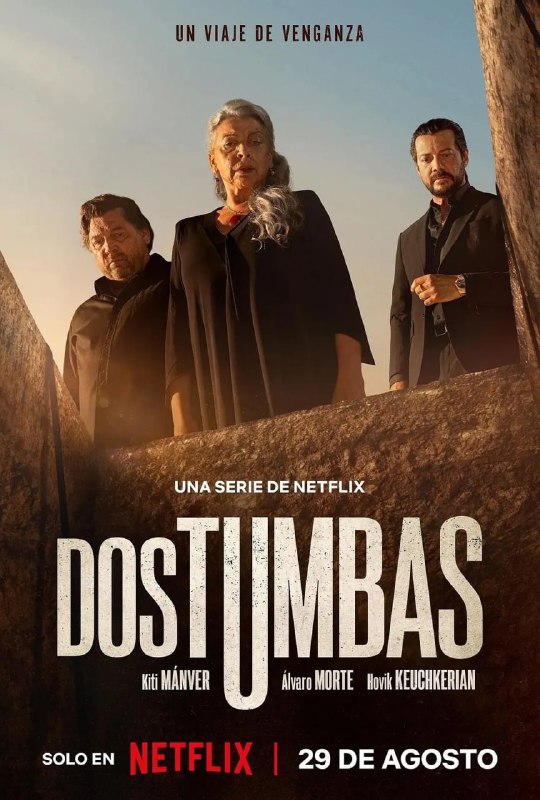 名称：双坟 Dos tumbas (2025)描述：在马拉加的一个小镇上，两名少年失踪后，伊莎贝尔将不惜一切代价查明孙女的下落