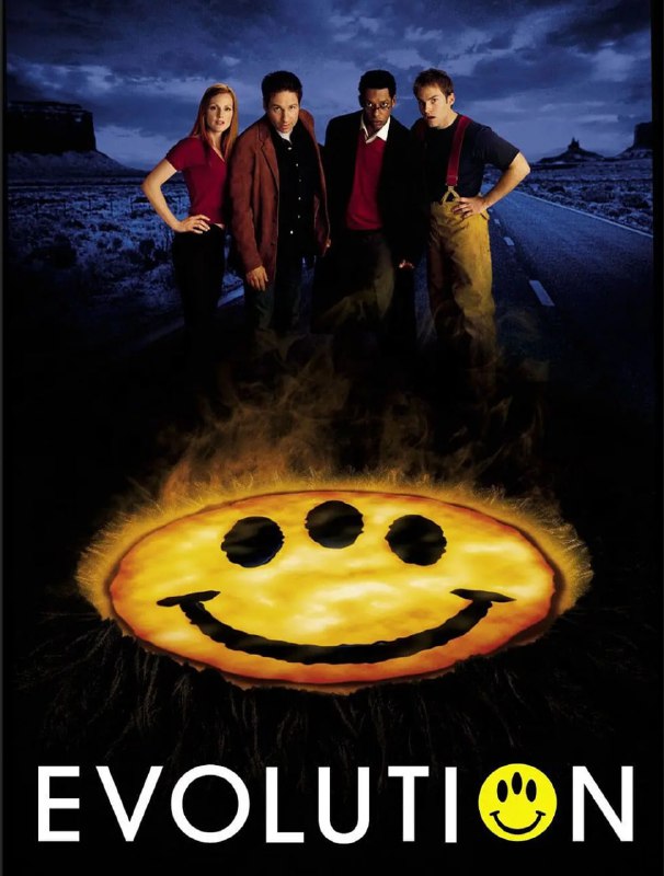 名称：进化危机/超速度进化[2001][英语中字][1080P]描述：导演: 伊万·雷特曼编剧: 唐·雅各比 / 大卫·戴尔蒙德 / David Weissman主演: 大卫·杜楚尼 / 朱丽安·摩尔 / 奥兰多·琼斯 / 西恩·威廉·斯科特 / 泰德·拉文类型: 喜剧 / 科幻制片国家/地区: 美国语言: 英语上映日期: 2001-06-08片长: 101 分钟又名: 地球再发育(港) / 进化特区(台) / 超速度进化 / 进化 / Evolution一颗陨石坠落到亚利桑那州的荒漠中，在它撞击形成的溶洞内，一个与世隔绝的奇异世界正飞速形成