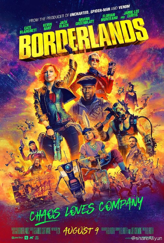 名称：无主之地 Borderlands （2024）描述：莉莉丝（凯特·布兰切特 Cate Blanchett 饰）是一个有着神秘过去的赏金猎人，她被迫回到家乡——银河系中最混乱的潘多拉星球，任务是找到阿特拉斯（埃德加·拉米雷兹 Édgar Ramírez 饰）失踪的女儿