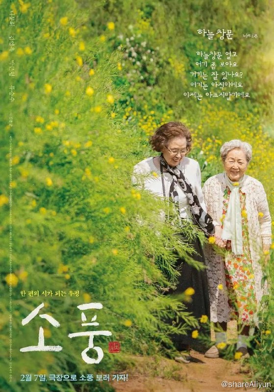 名称：郊游(2023) 豆瓣8.4分描述：电影作品讲述了时隔60年再次前往故乡南海进行友情旅行的两位老奶奶和长期守护故乡生活的爷爷之间的故事
