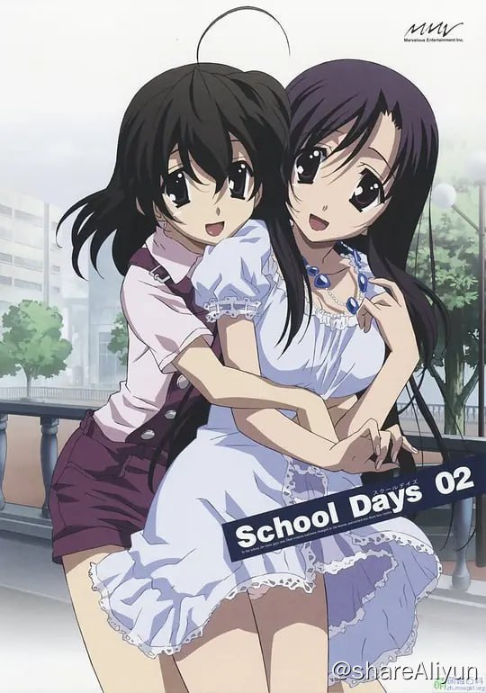 名称：日在校园 School Days (2007)  4K描述：和他同乘一班列车的少女桂言叶（冈嶋妙 配音）让伊藤诚（平川大辅 配音）久久不能忘怀，两人看似遥远的距离被日复一日的电车生活慢慢拉近了