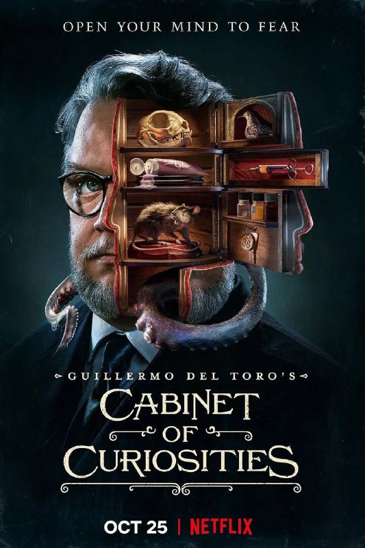 名称：吉尔莫•德尔 •托罗的奇思妙想描述：原名：Guillermo del Toro's Cabinet of Curiosities又名：吉尔莫•德尔 •托罗之珍奇柜/ 吉勒摩•戴托罗的珍奇柜 /午夜后10点 /好奇心柜 / Guillermodel Toro Presents 10 After Midnight剧情简介：在《吉尔莫·德尔·托罗之珍奇柜》中，备受赞誉的奥斯卡金像获奖电影制作人、创剧人、监制兼联合剧集主管吉尔莫·德尔·托罗策划了一系列史无前例且具有流派定义的故事，旨在挑战我们传统的恐怖观念