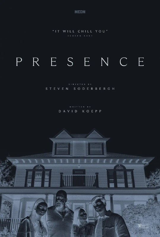 名称：感应 Presence (2024)描述：露丝(刘玉玲 饰)和丈夫克里斯(克里斯·苏利文 饰)带着儿子泰勒(艾迪·马代 饰)和女儿克洛伊(卡莉娜·梁 饰)，一家四口一起搬进郊区一处新家