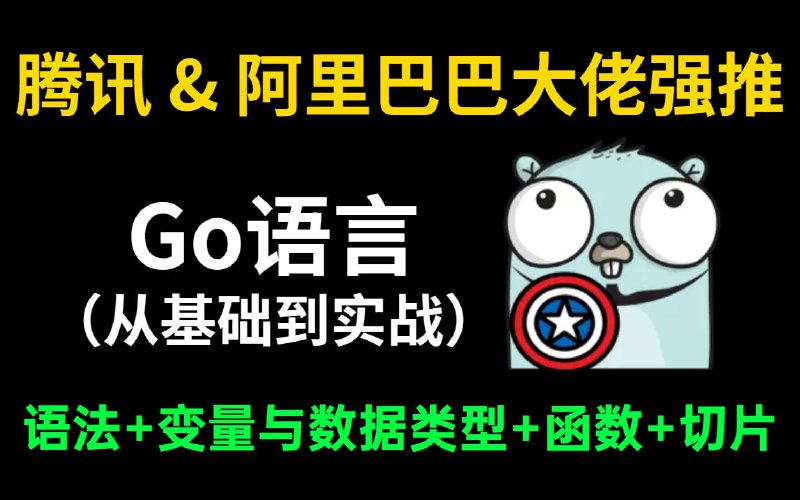 名称：Go语言从理论入门到实战教程描述：golang视频教程，手把手教你学golang，想学你就来吧！链接：