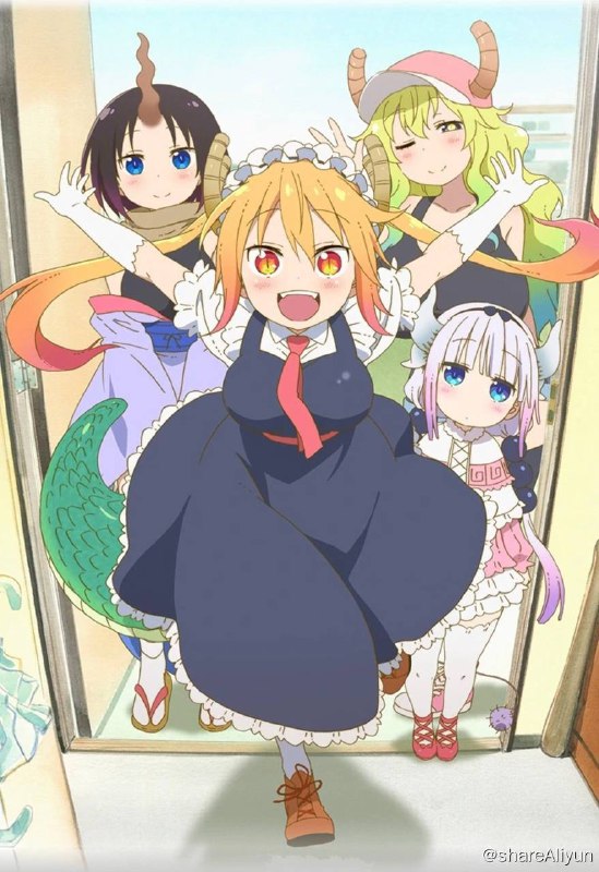 名称：小林家的龙女仆 1-2季合集（外挂字幕）描述：在独身又劳累的OL小林身边突然出现的穿着女仆服装的美少女托尔