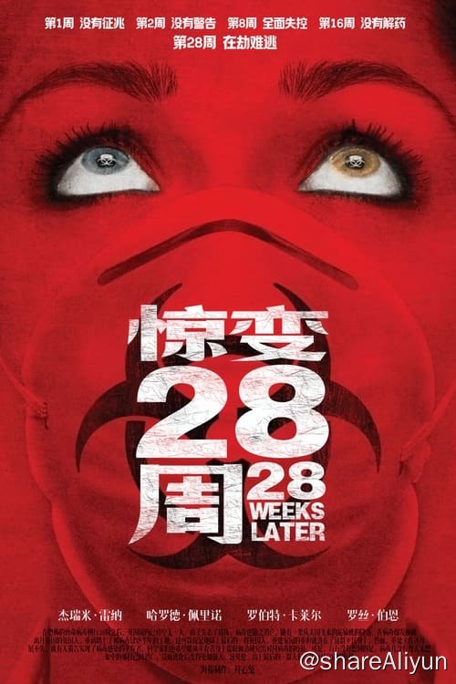 名称：惊变28周 (2007) 1080P 蓝光原盘 内封简繁描述：在恐怖的致命病毒横行28周之后，英国境内已经空无一人